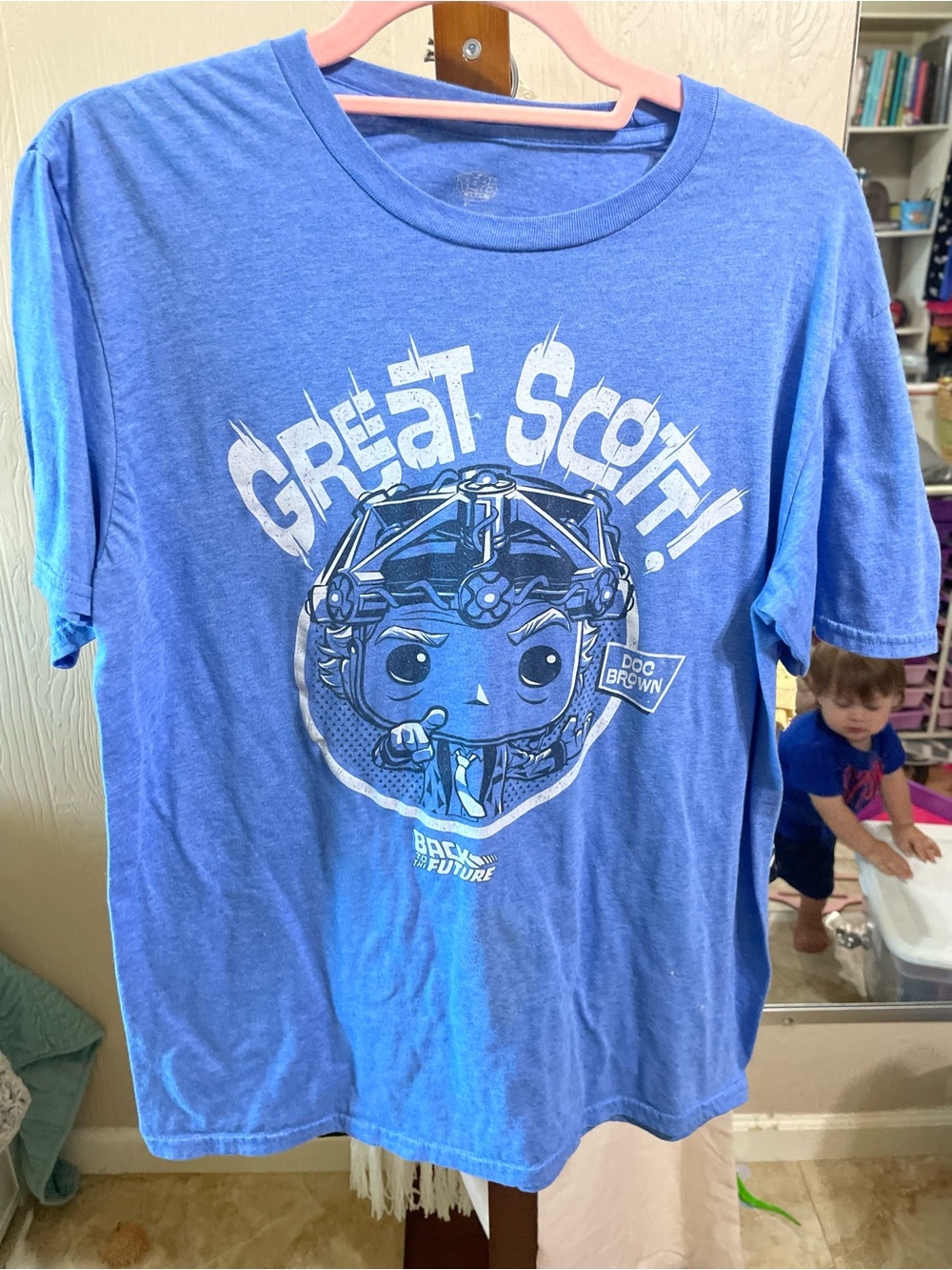 Funko Blue 'Great Scott!' Doc Brown Graphic Tee